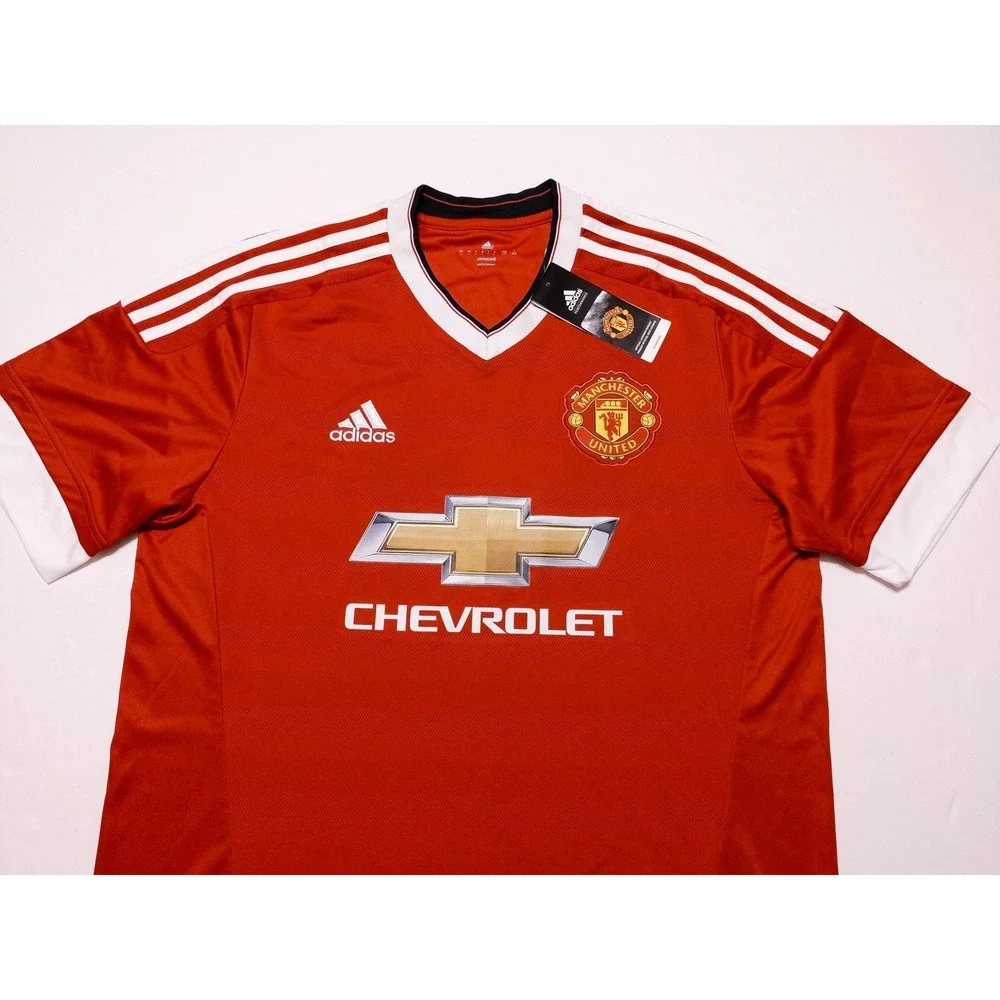 ADIDAS Manchester United Soccer Jersey AC1414 2015-16 Casillero Del Diablo Large